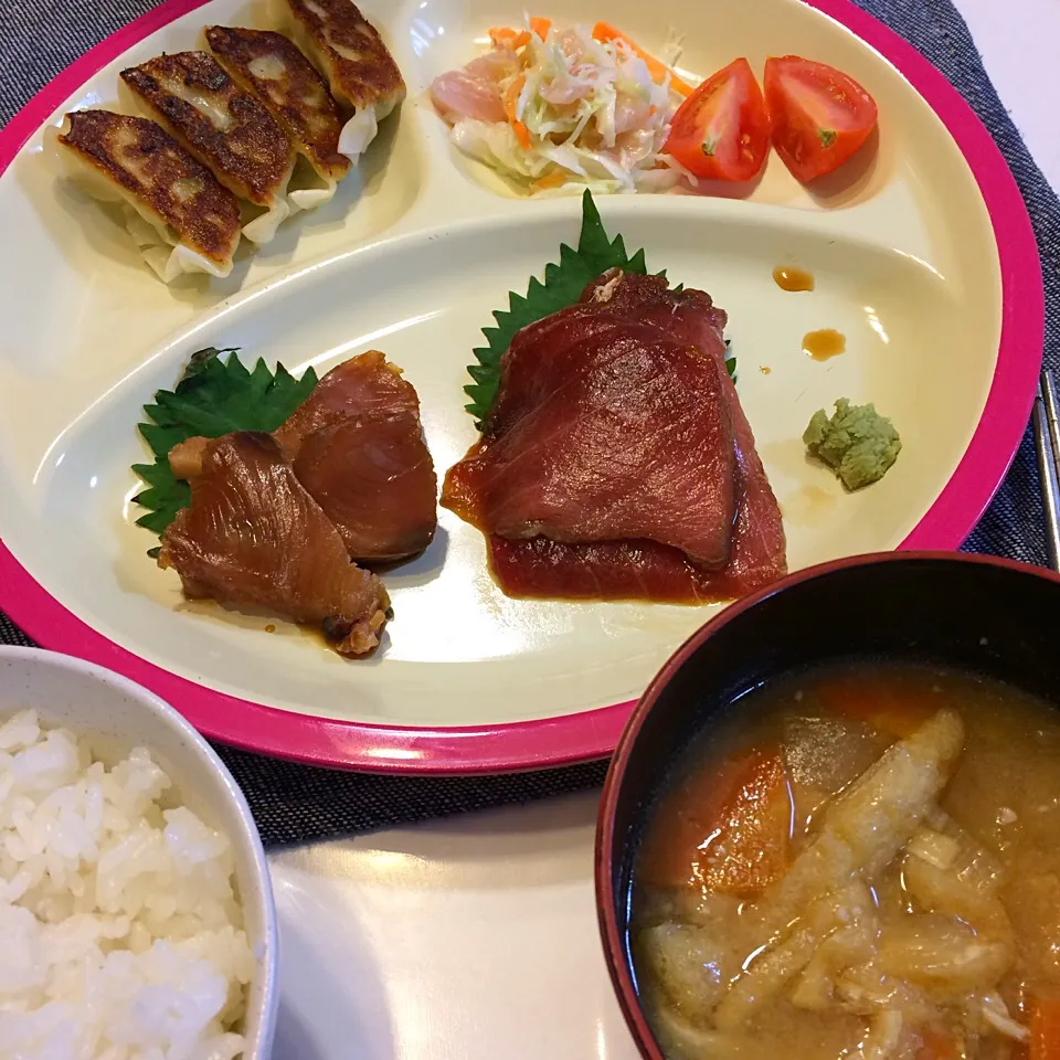 Snapdishの料理写真:お刺身漬け定食～♡2017/11/21|ちび太さん