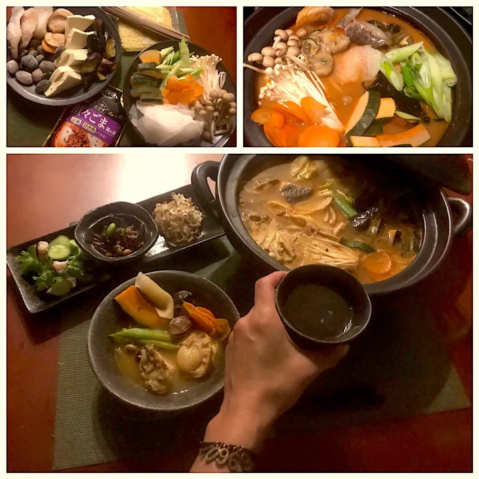 Snapdishの料理写真:Seafoods Dandan Hot Pot🔥海鮮坦々鍋|🌈Ami🍻さん