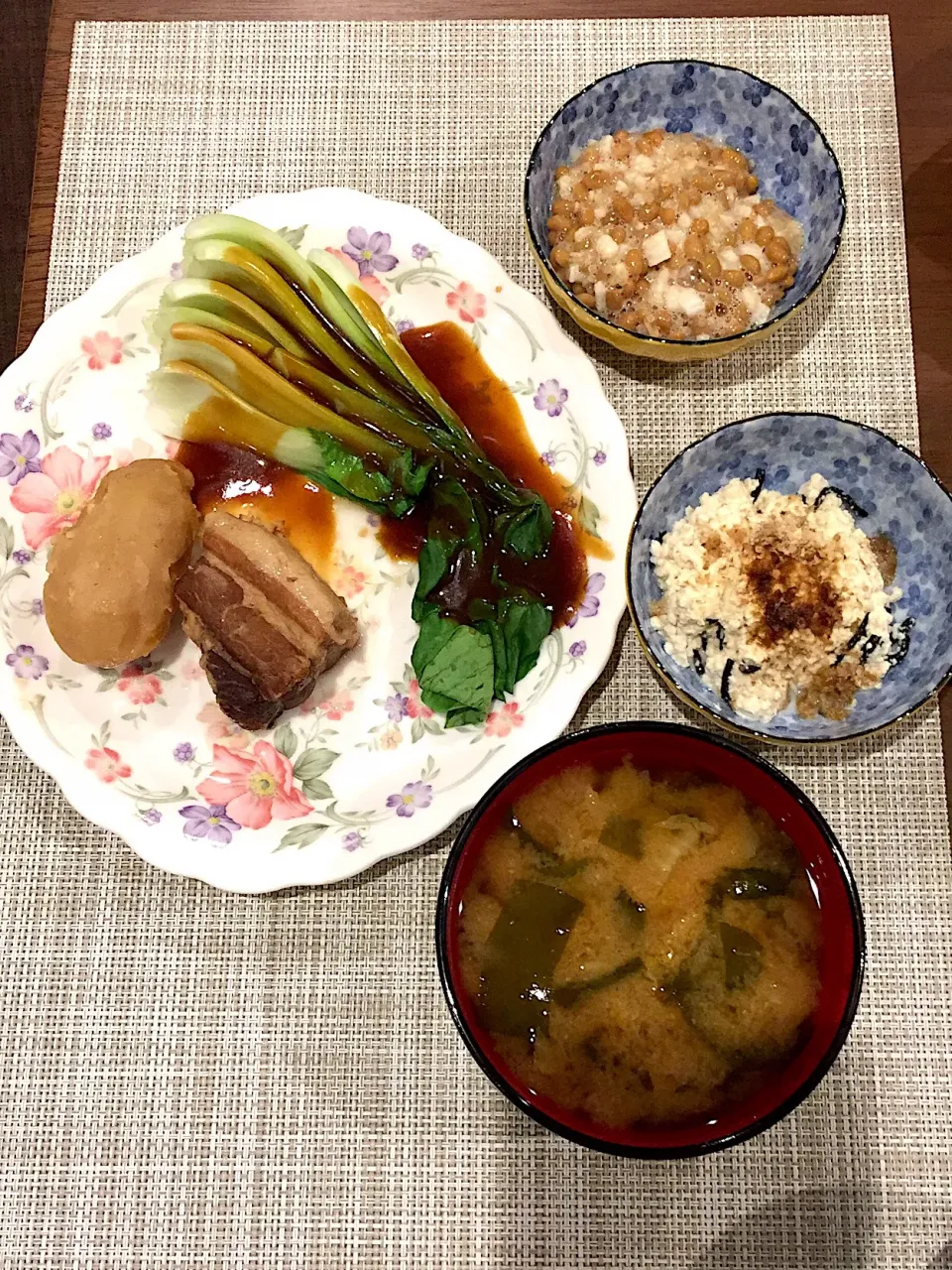 角煮 チンゲン菜のオイスターソース|浜@ちゃんさん