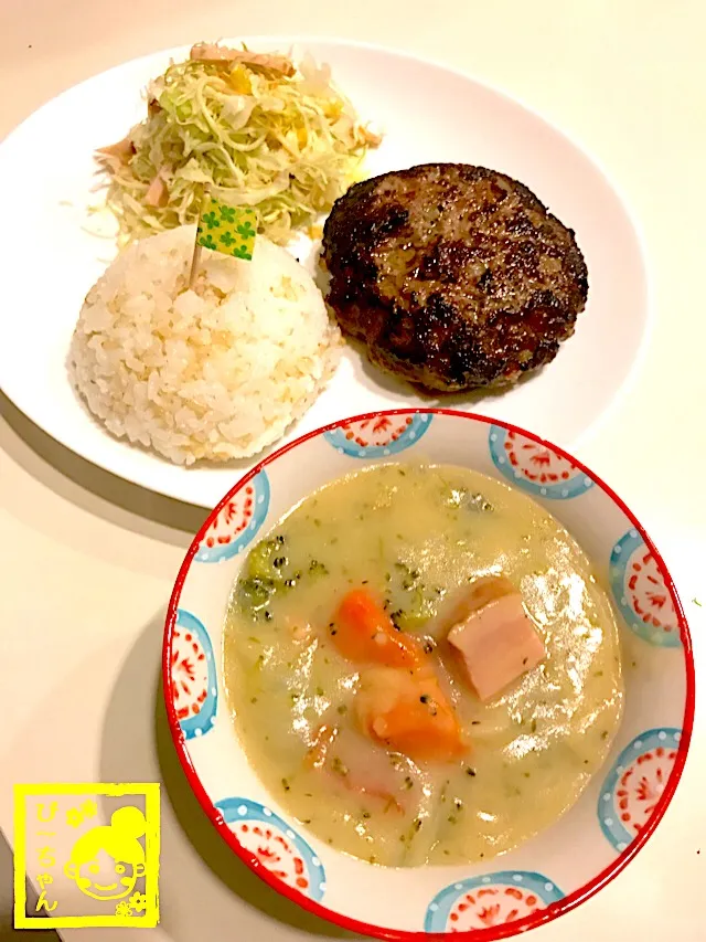 今夜はハンバーグ&シチュー🍽😋|☆ぴ〜ちゃん☆さん