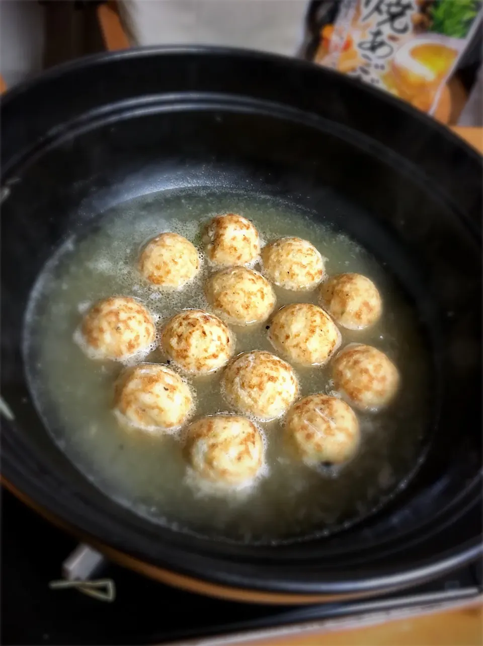 焼あごだし鍋！  〆の明石焼き風たこ焼き|石田尚之さん