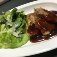 Snapdishの料理写真:焼くだけ簡単チーズカツレツ。|かさゆりさん