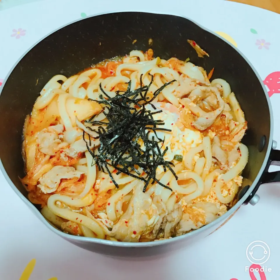 Snapdishの料理写真:キムチゲうどん|ちあきさん