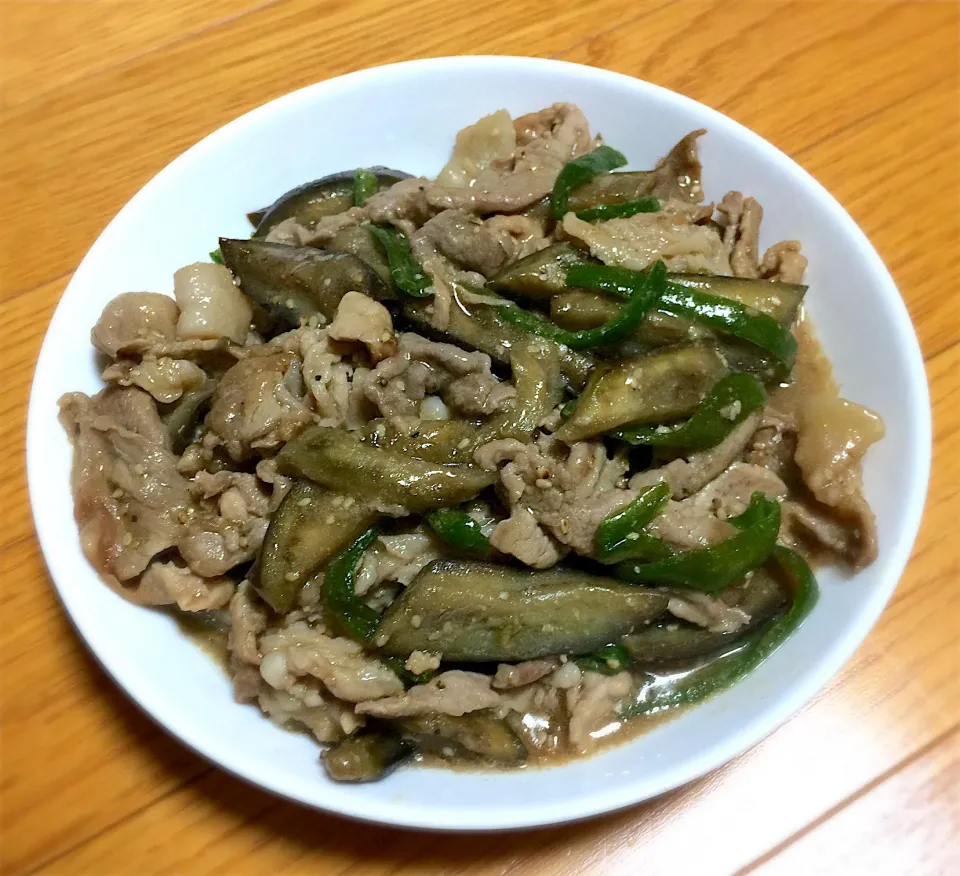 豚肉と茄子の炒め物|こじ∀こじさん