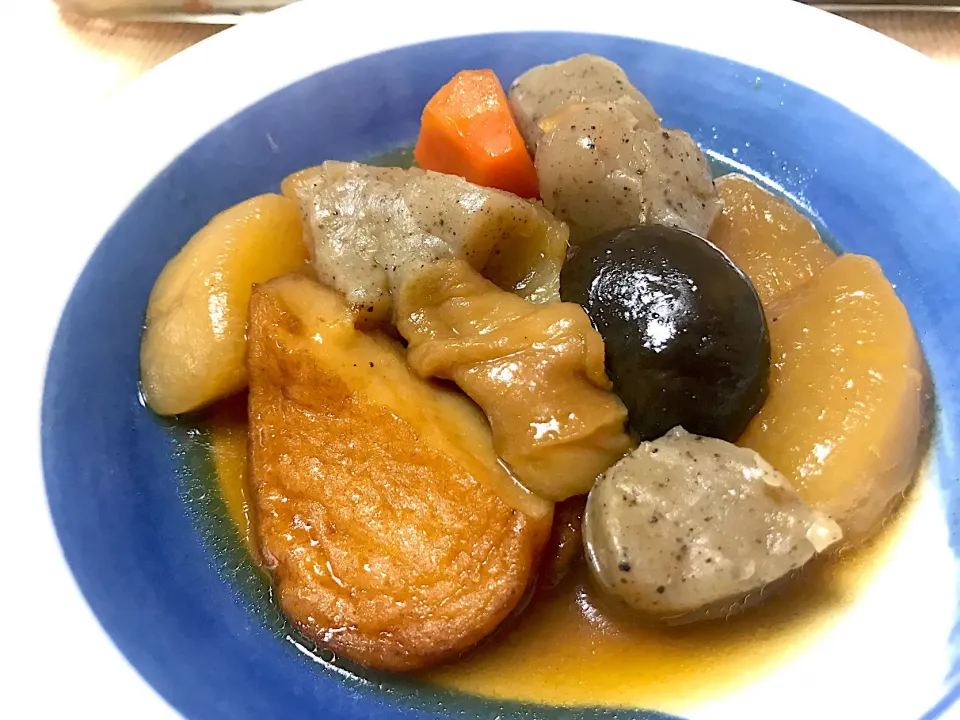 Snapdishの料理写真:さつま揚げと大根と、、、その他色々煮物|Hiropanさん