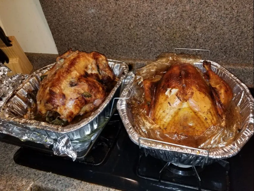 Turkey One Brazilian Style  the other Puerto Rican Style 
Yummy|Frank Ortizさん