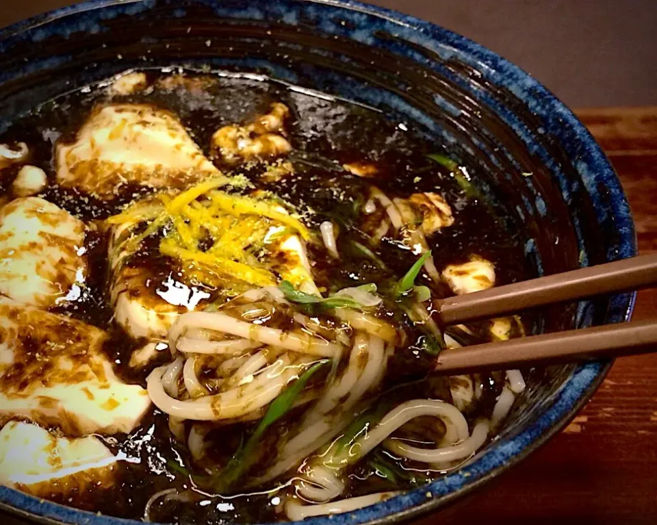 海苔あんかけ豆腐温めん3|半田手延べそうめんの店 阿波や壱兆さん