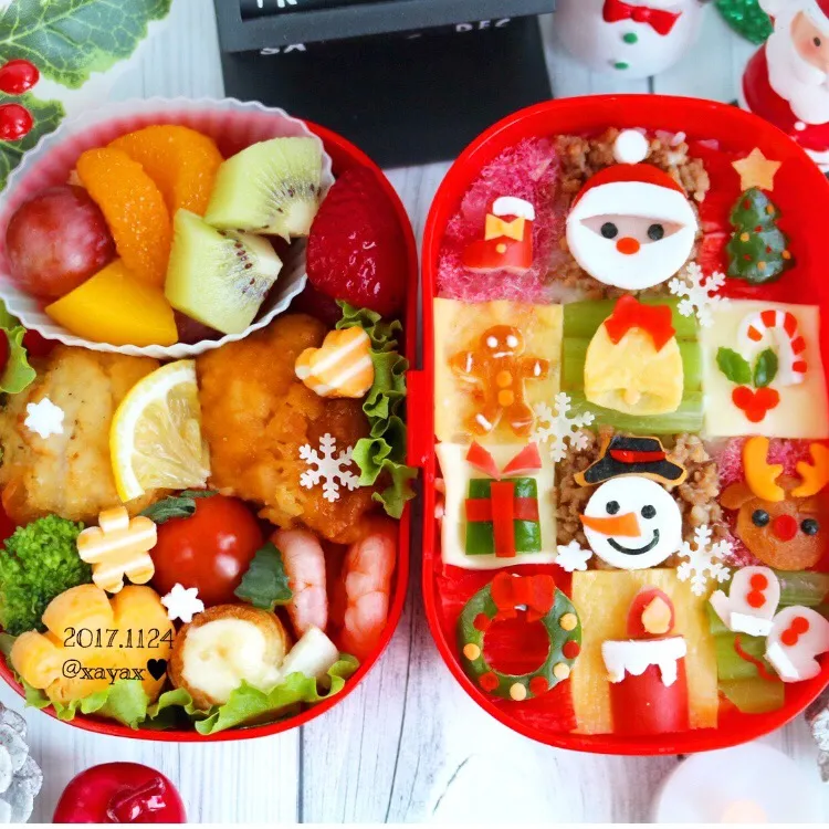 Snapdishの料理写真:クリスマスモザイク弁当✨🎅🎄🎁⛄✨|あーたんさん