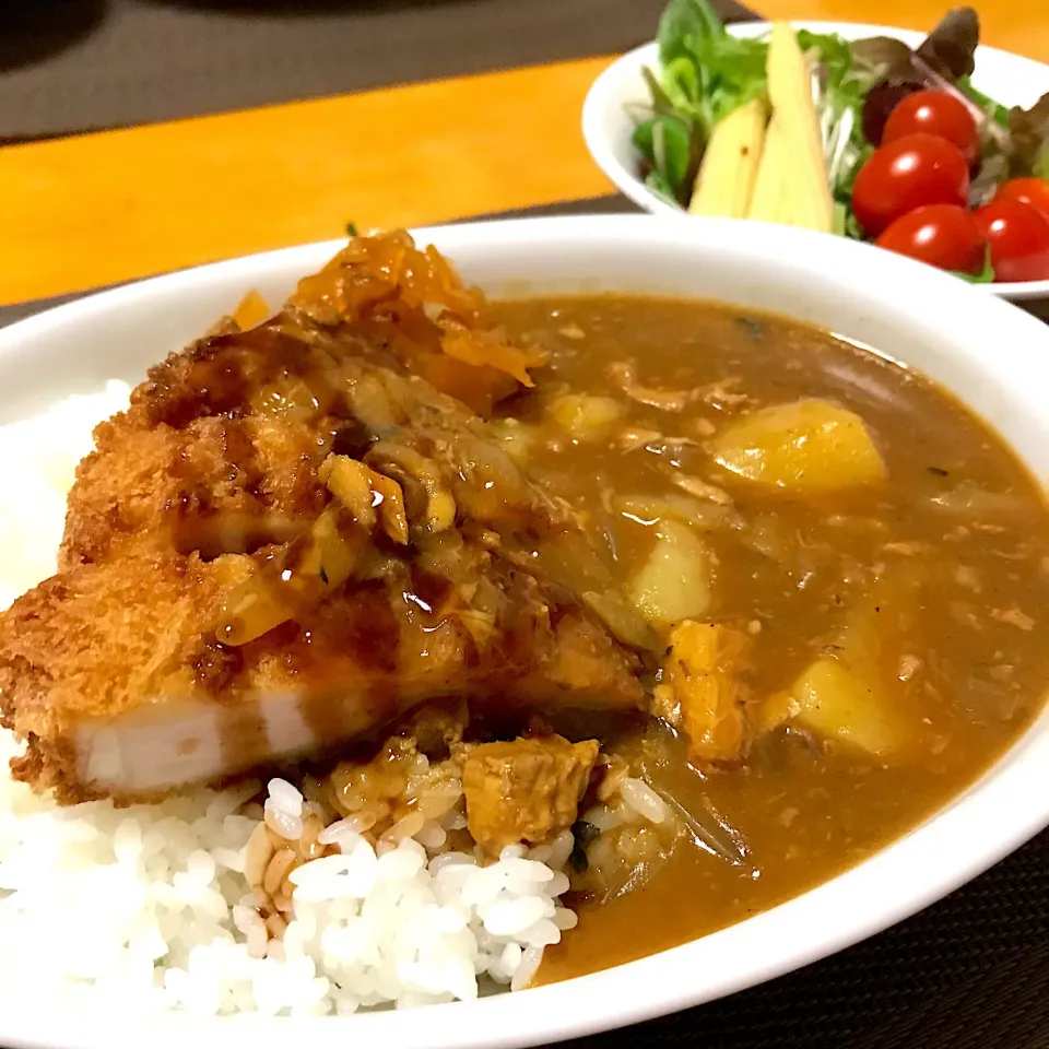 カツカレー（カレーは…鯖缶入り）|guraさん