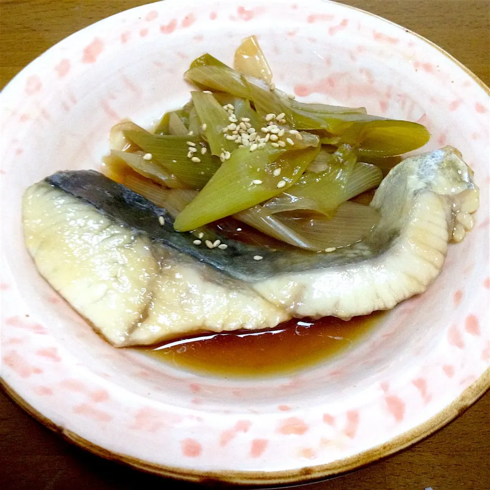 鰆のさっと煮💛身はふわふわ〜白ねぎトロトロ〜ご飯🍚が進みました😋✨|まいりさん