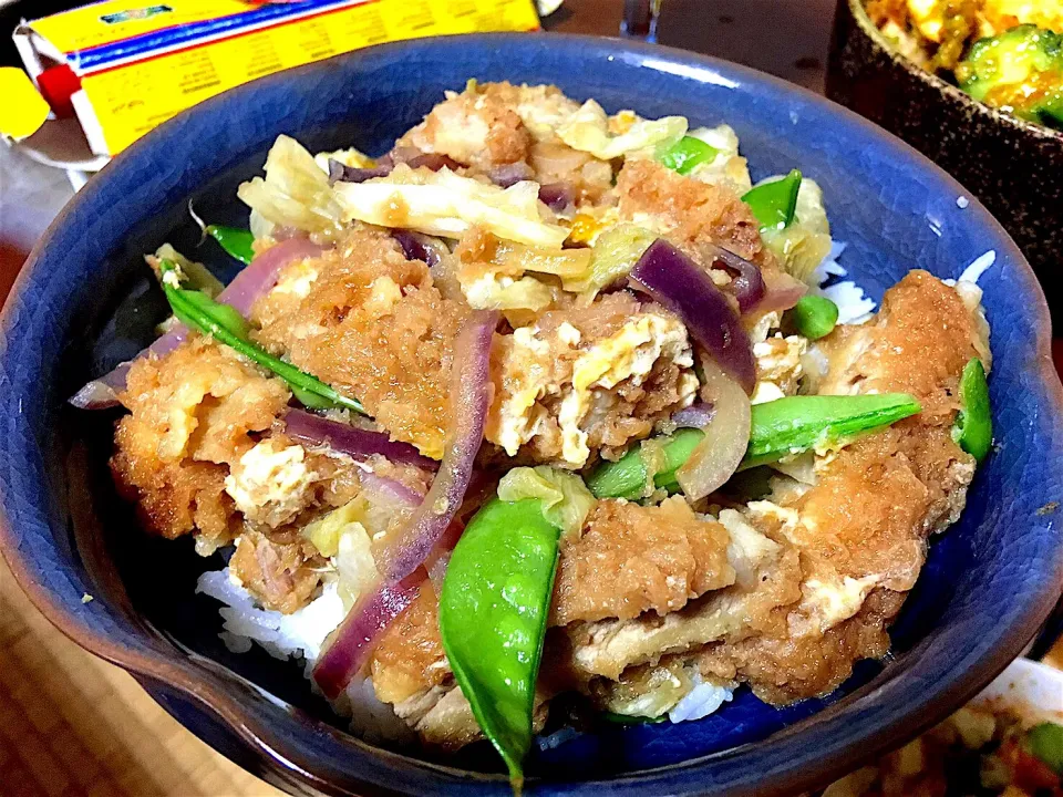 Japanese " Katsudon " (fried pork cutlet with fried egg)|el sushi de la manchaさん