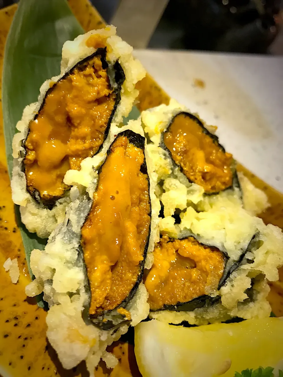 Snapdishの料理写真:uni tempura|hweeyhさん