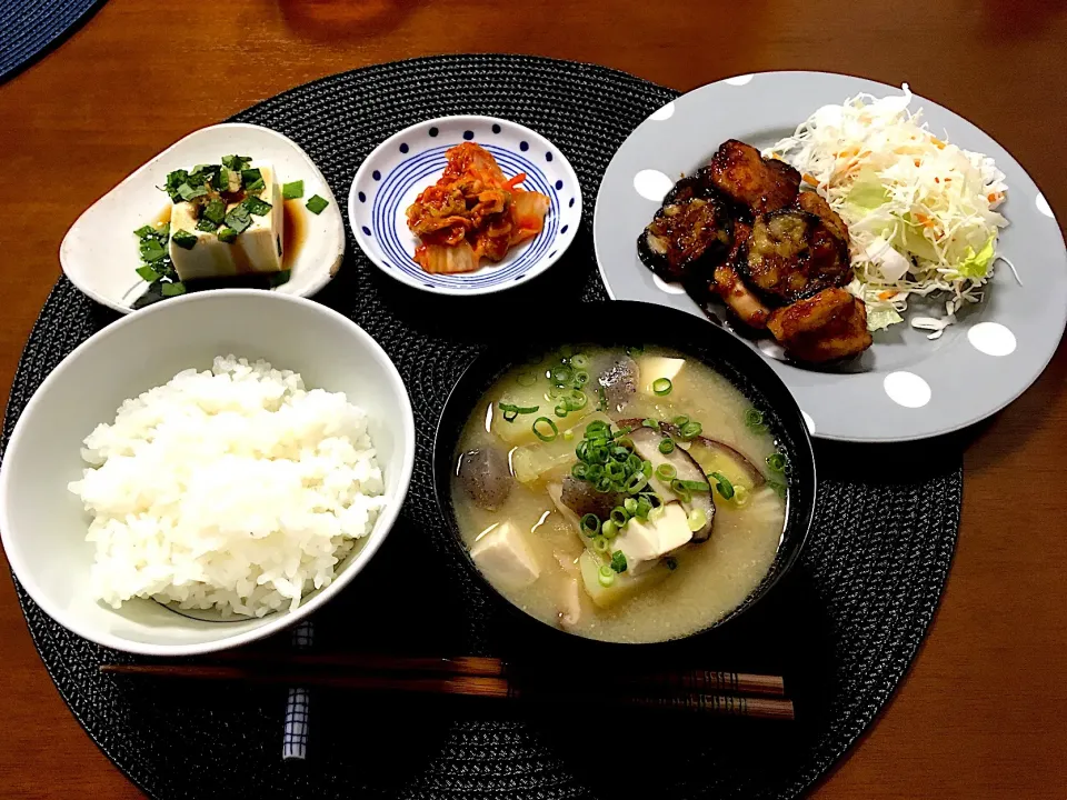 茄子の甘唐揚げ定食|たいへーさん