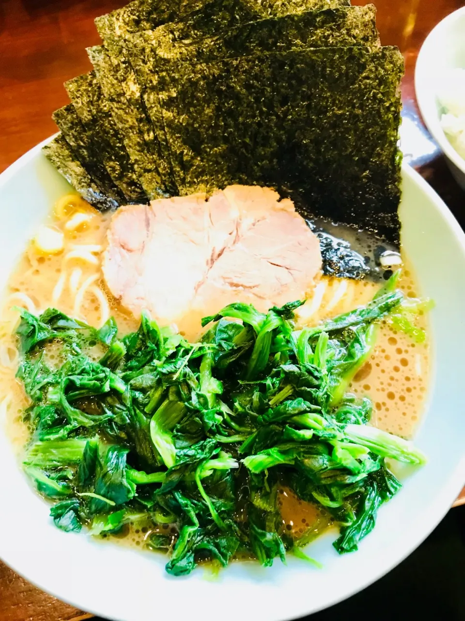 Snapdishの料理写真:ほうれん草ラーメン+海苔|yさん