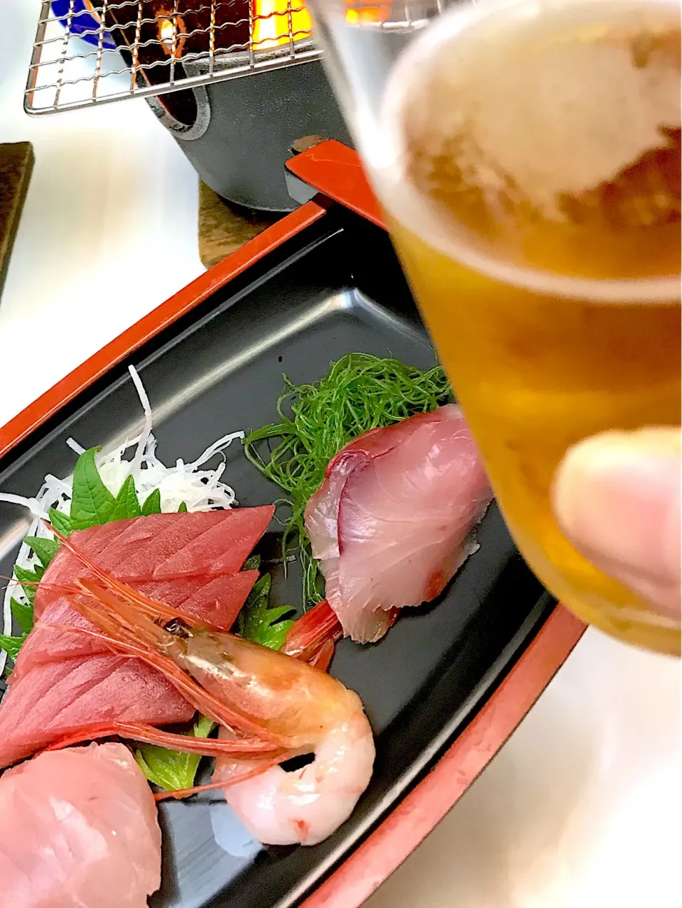 Snapdishの料理写真:伊東のホテル
お造りとビールで乾杯|シュトママさん