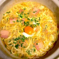 ミツカンごま豆乳鍋つゆのコクを生かして、カレー風味うどん🎵✨|mimi.kさん