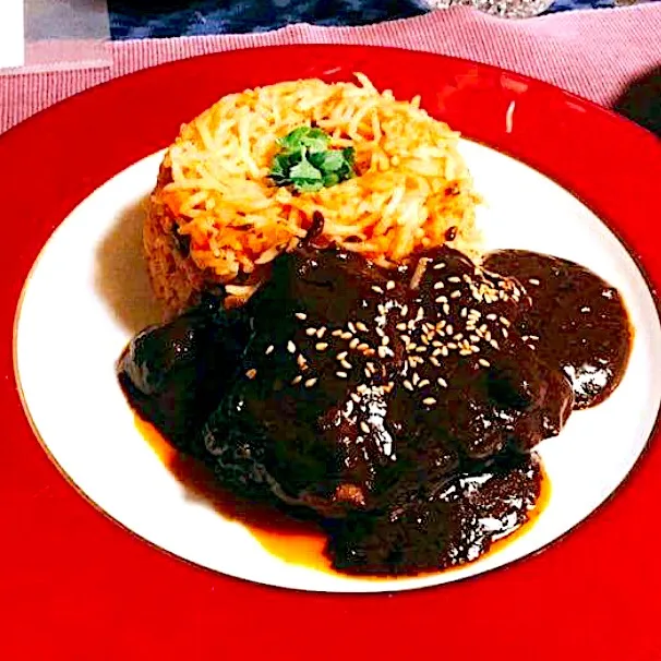 Mole poblano プエブラ風チキンのチョコレートソース|青い鹿さん