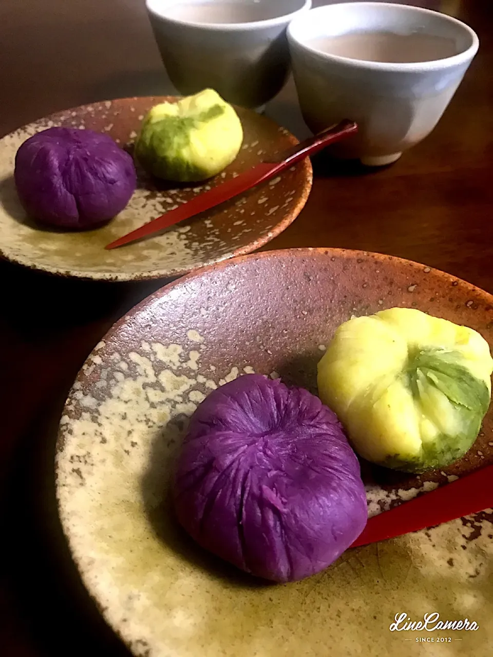 紫芋と織部風茶巾絞り🍠|とんちんさん