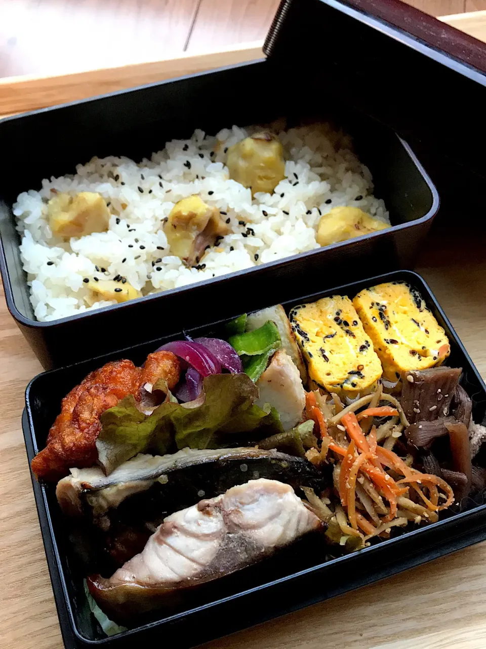 栗ごはん弁当|二キィさん