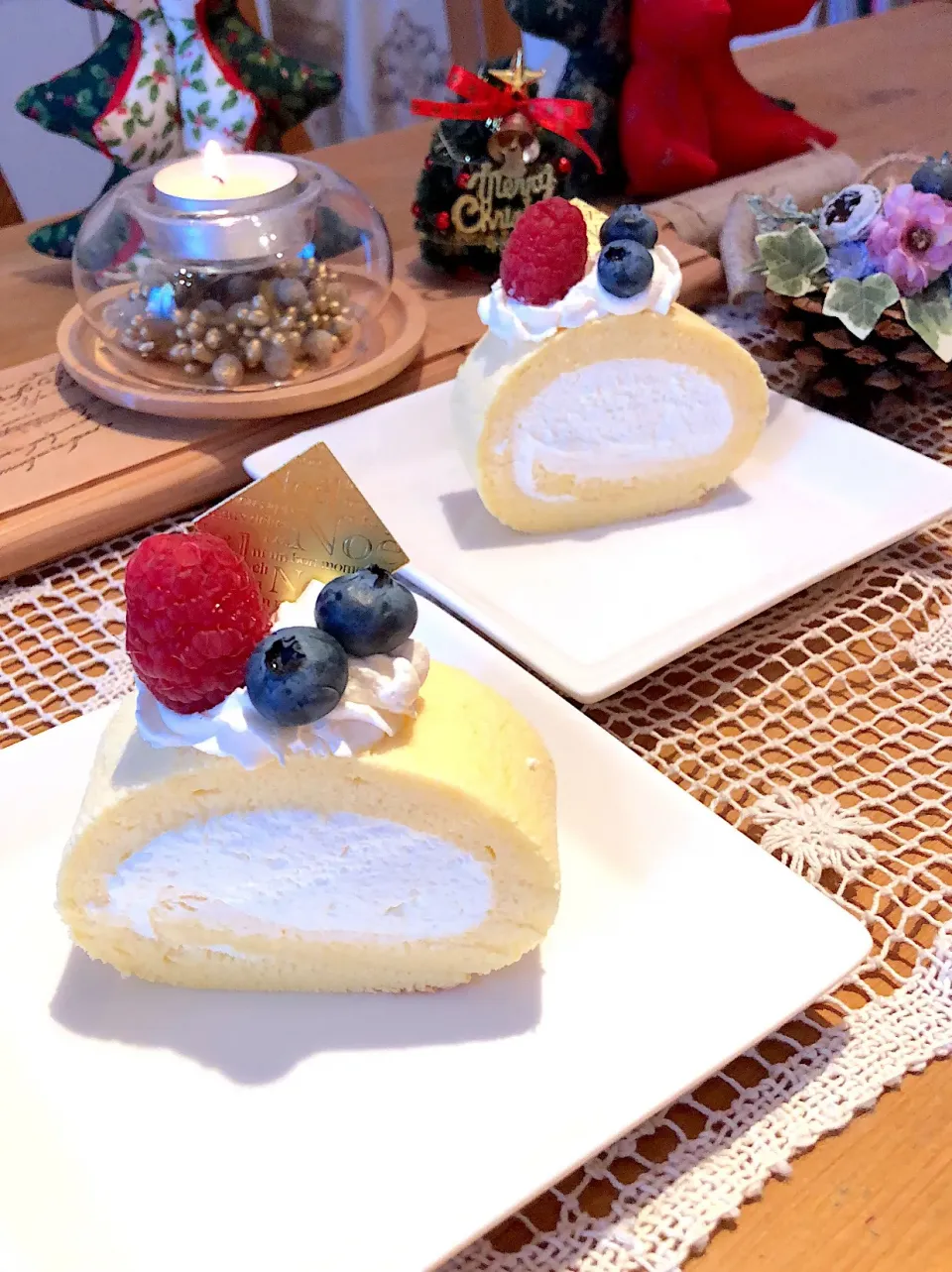 ロールケーキ#手作り#おうちカフェ|みわさん