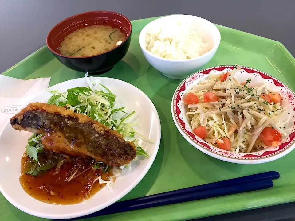 白身魚の葱ソースがけ、ごぼうサラダ|Tadahiko Watanabeさん