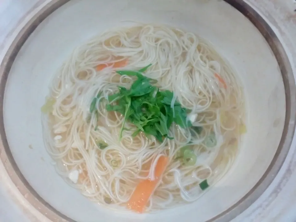 焼きあごだし鍋つゆの〆チェンにゅうめん♪|ちさこさん