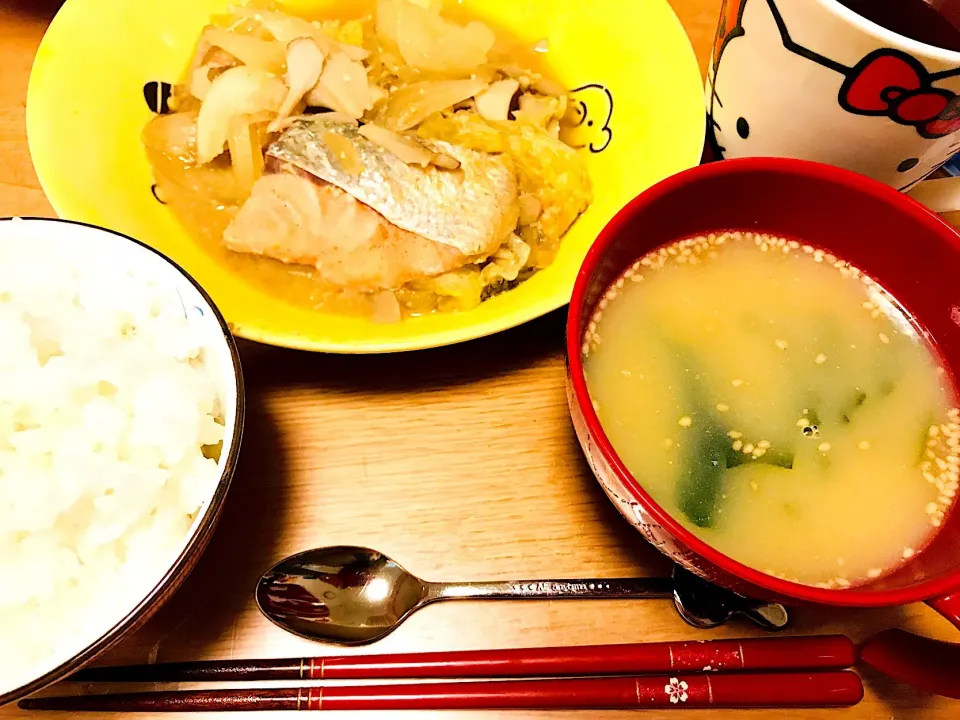 鮭のちゃんちゃん焼き定食|まみみさん