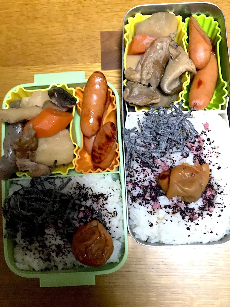 筑前煮弁当。パパママ仕事弁当。|めぐりんさん