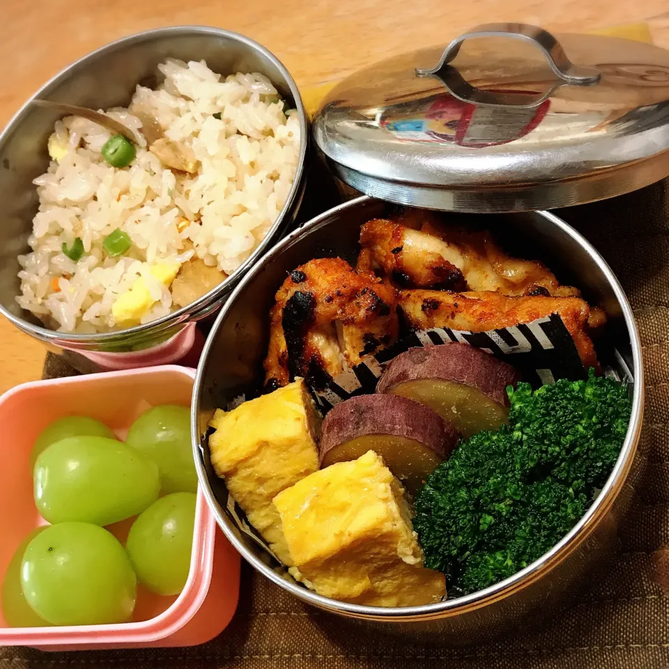 タンドリーチキン弁当🍱
 #中学生男子弁当  #弁当  #お弁当|ちっくんさん