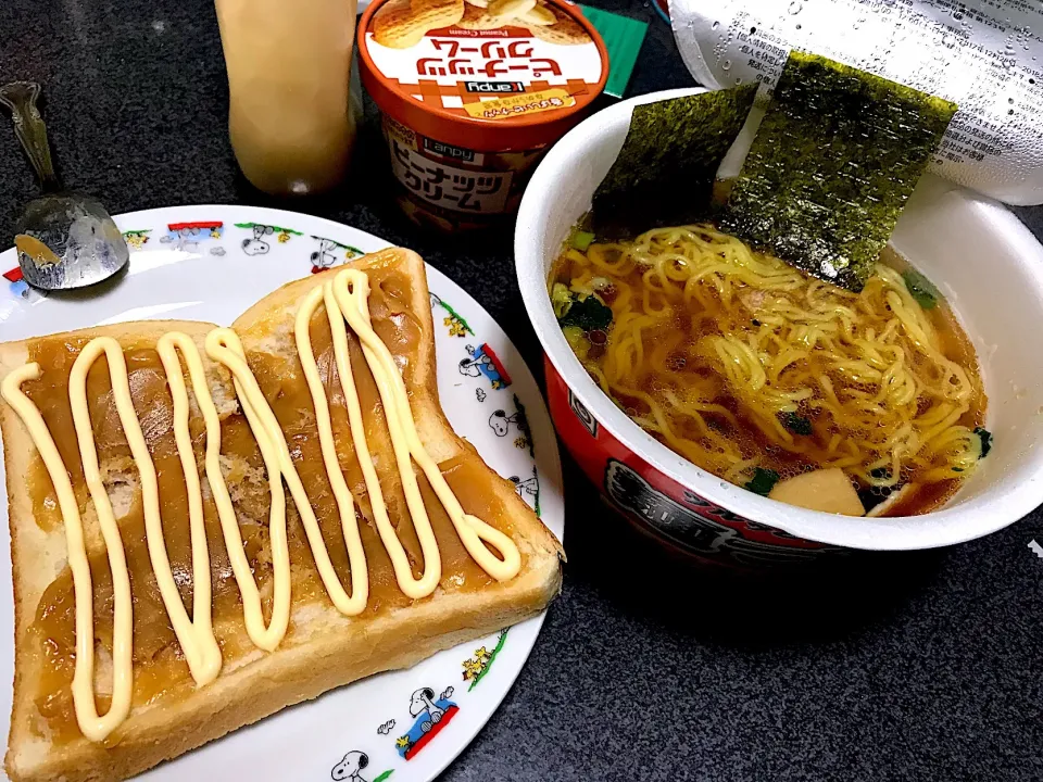 食パン(ピーナッツクリームマヨネーズ)、麺づくり|ms903さん