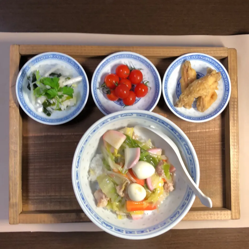 #中華料理#中華丼#ワカメ ネギ 大根中華サラダ|shokohanさん