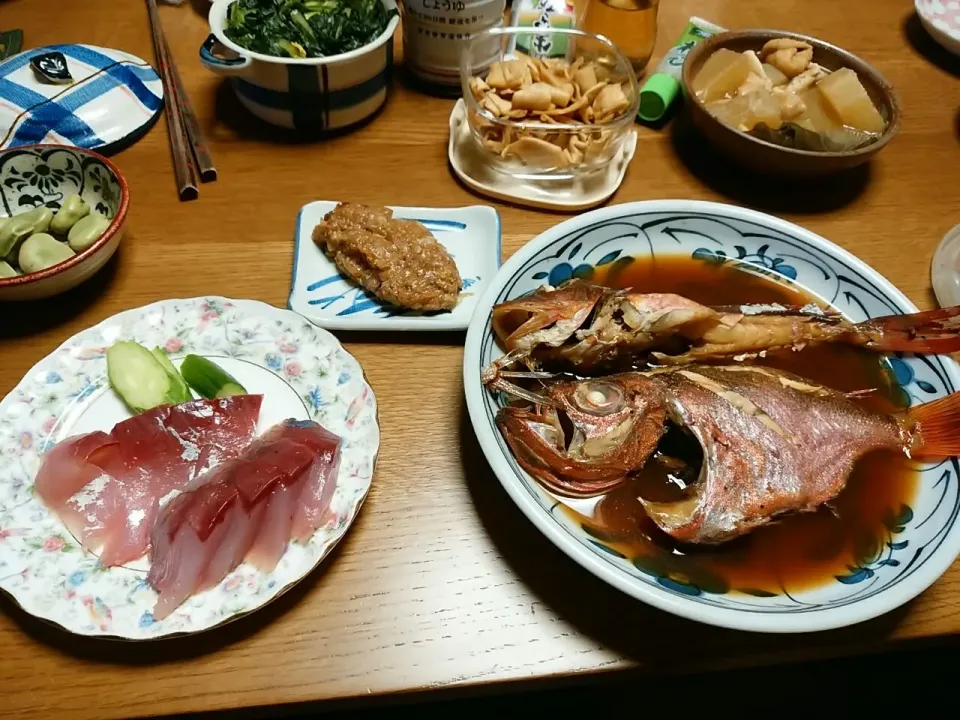 釣り魚で和食|まねきねこさん