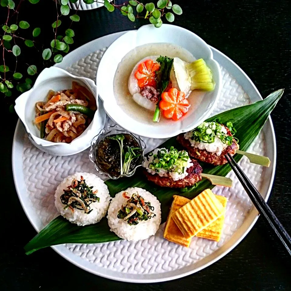 カブのそぼろ餡掛けとつくねのプレートランチ🎶|mizuu_plusさん