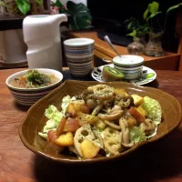 きのことりんごの白菜ホットサラダ 2017.11.27