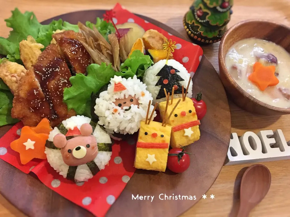 Snapdishの料理写真:クリスマス☆ワンプレートランチ♩|yokkoiroさん