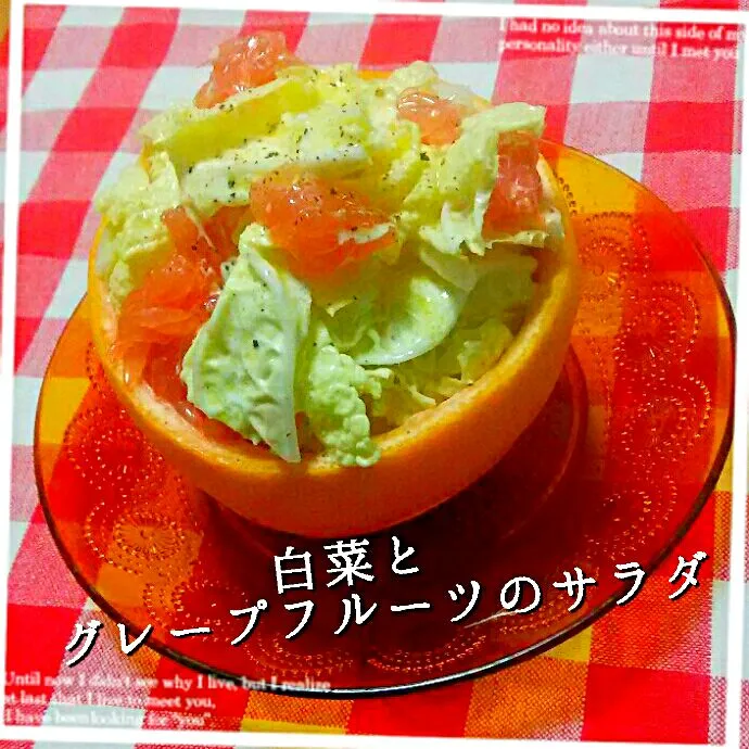 Snapdishの料理写真:桜央里さんの白菜とグレープフルーツのサラダ🥗✨

 #てんこ盛り(笑)|ひとみんΨ(*´∀｀)Ψさん