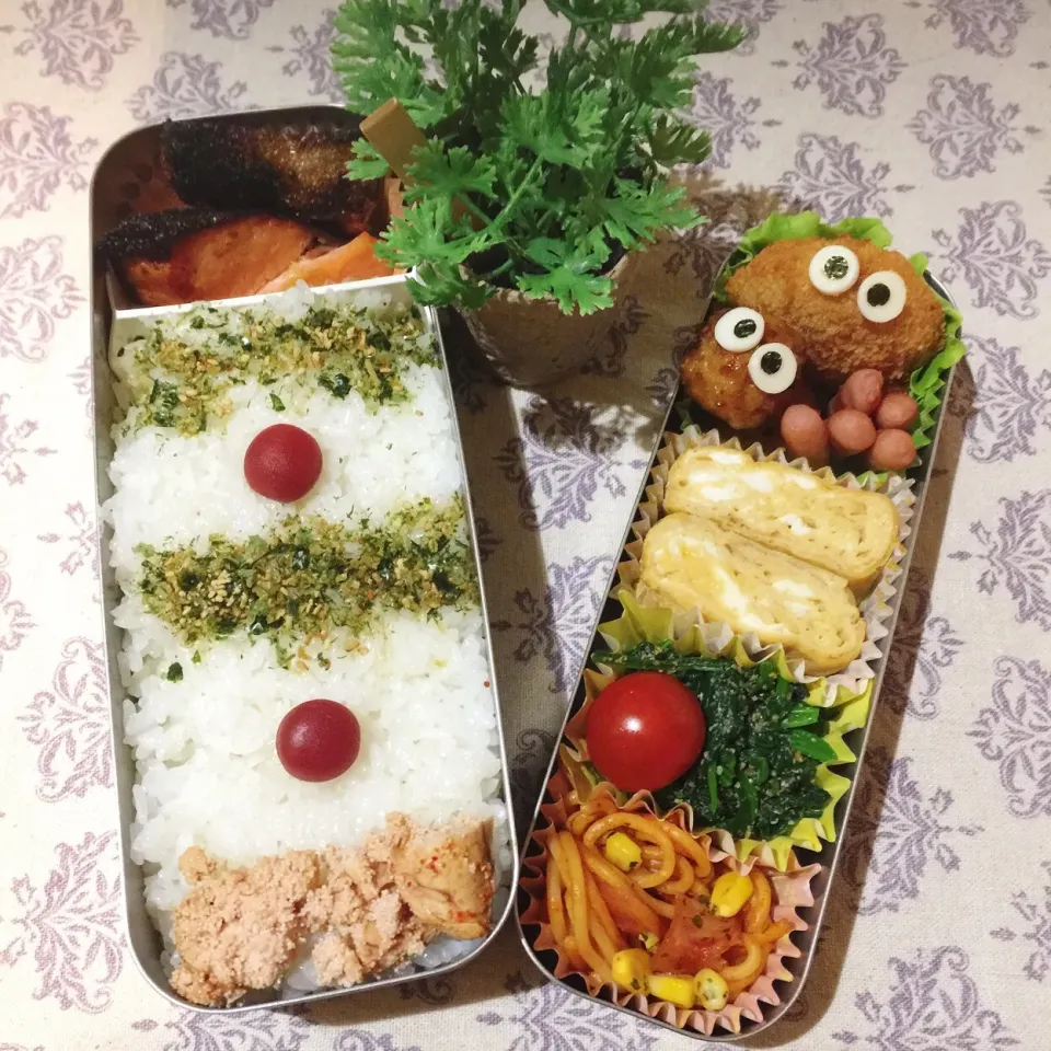 Snapdishの料理写真:11/30❤︎旦那さんのお弁当
#お弁当 #お昼ごはん #娘弁当 #ランチ #日の丸|Makinsさん