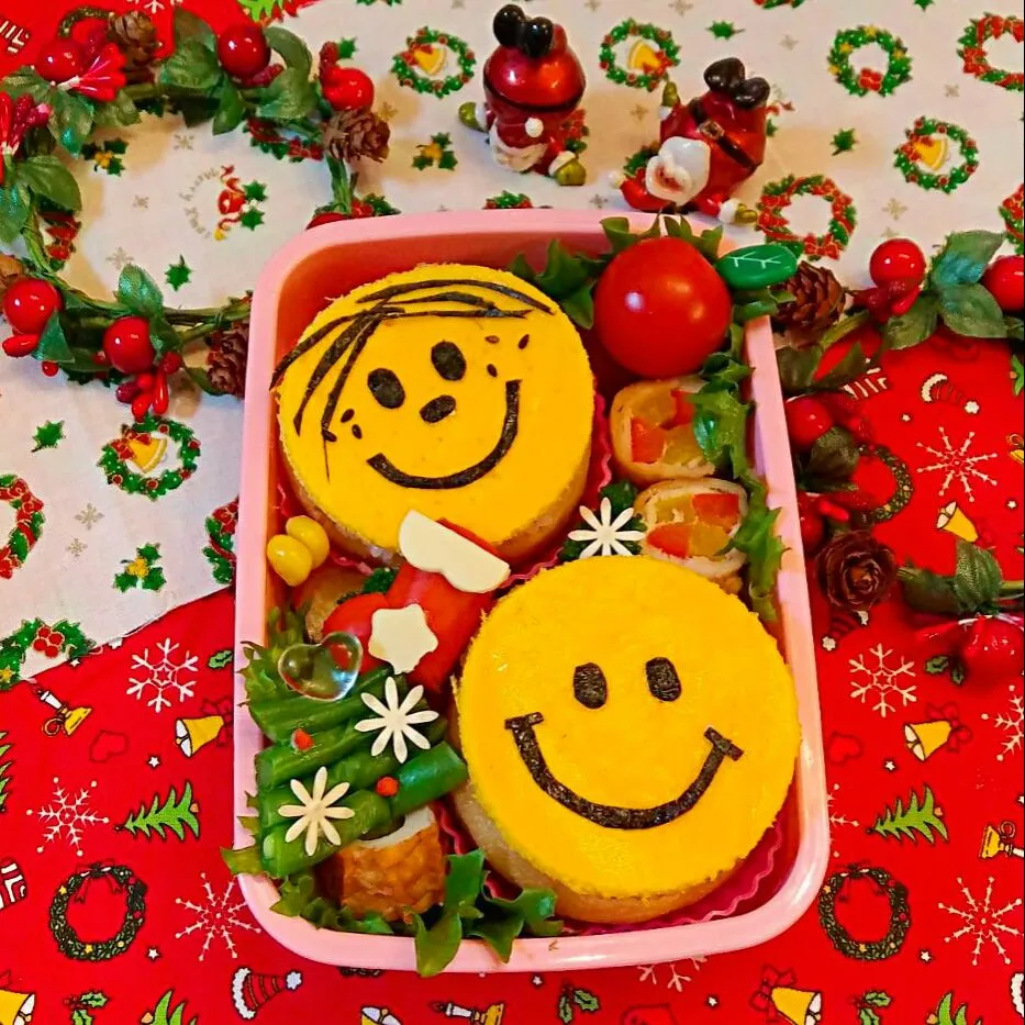 mr .men little mlss お稲荷さんクリスマス弁当|pinakoさん