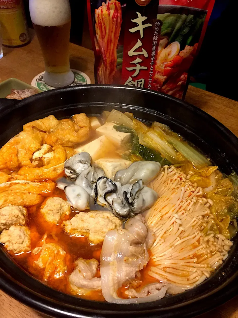 キムチ鍋🍲牡蠣入り☆|udomegu☆さん