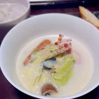 Snapdishの料理写真:鶏肉のクリームポトフ|なめさん