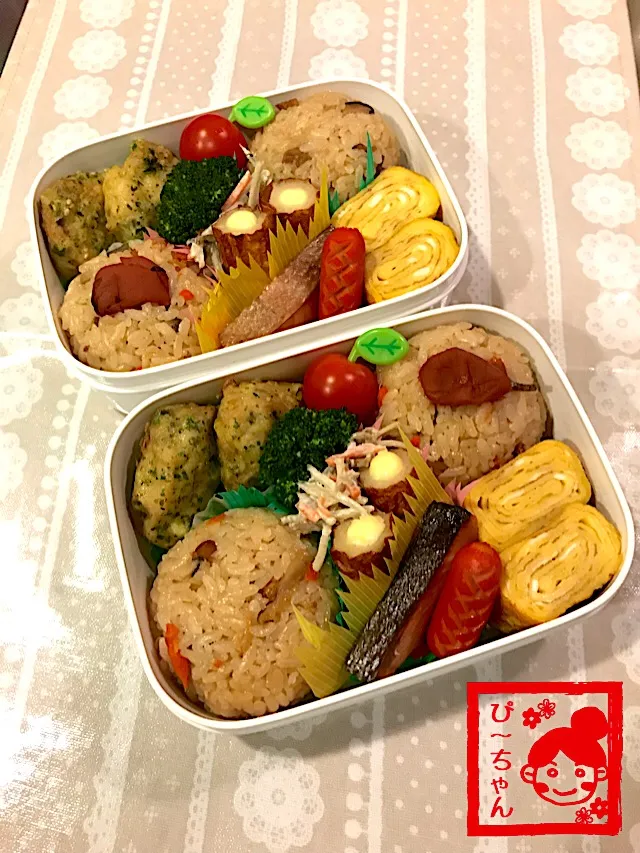 姉妹☆高校生弁当😊435日目と114日目|☆ぴ〜ちゃん☆さん