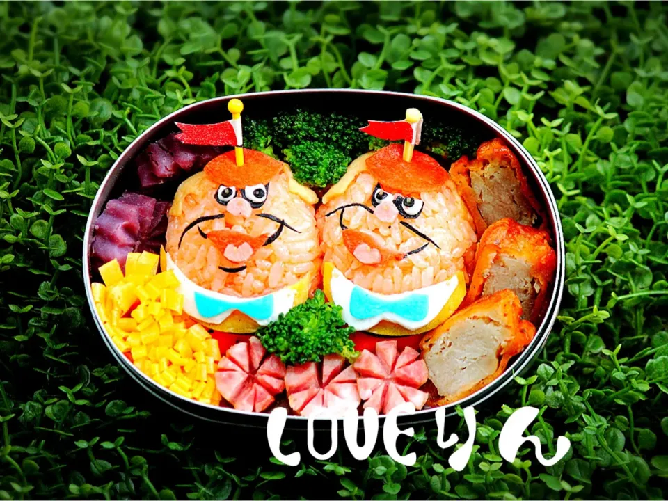 トゥイードル・ディーとトゥイードル・ダムのお弁当|LOVEりんさん