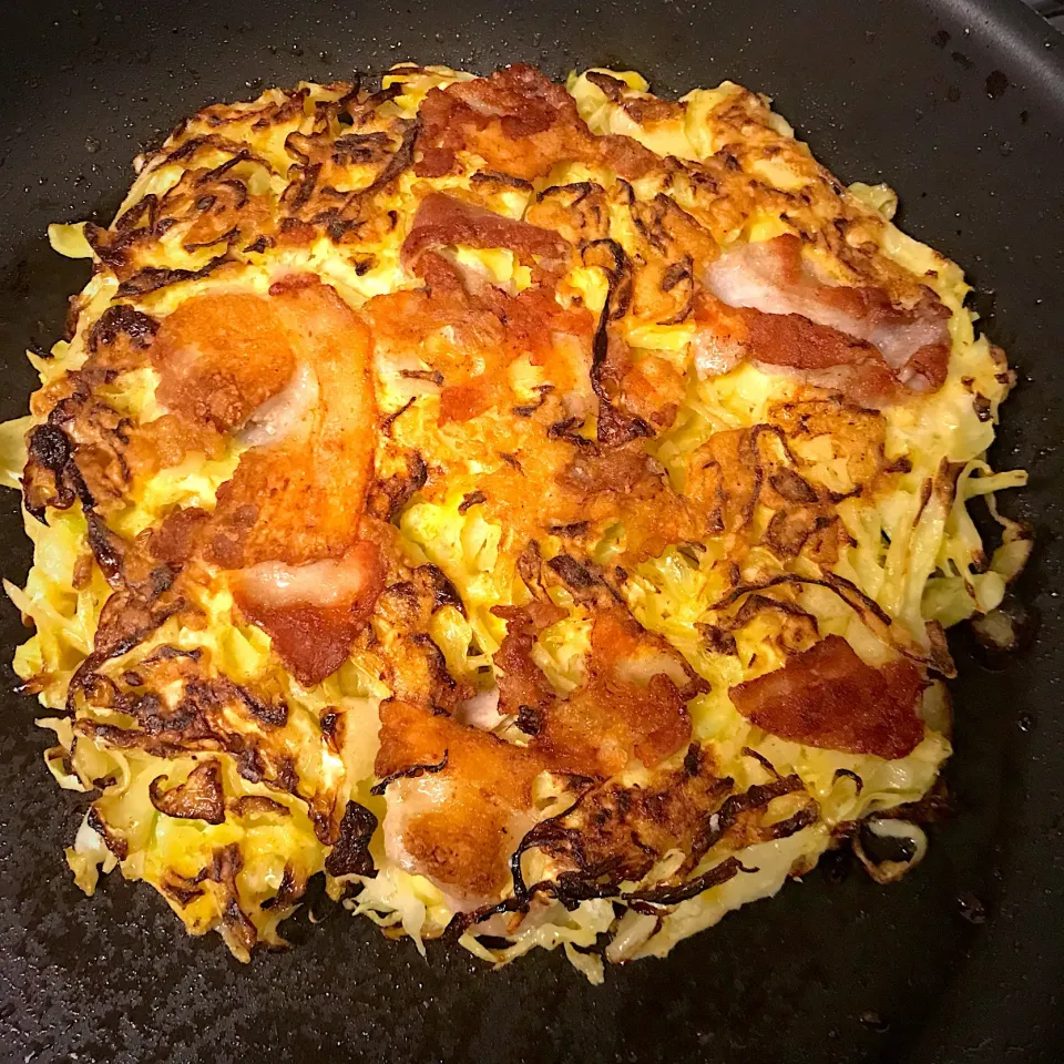 お好み焼き風
キャベツの卵焼き|きょうさん