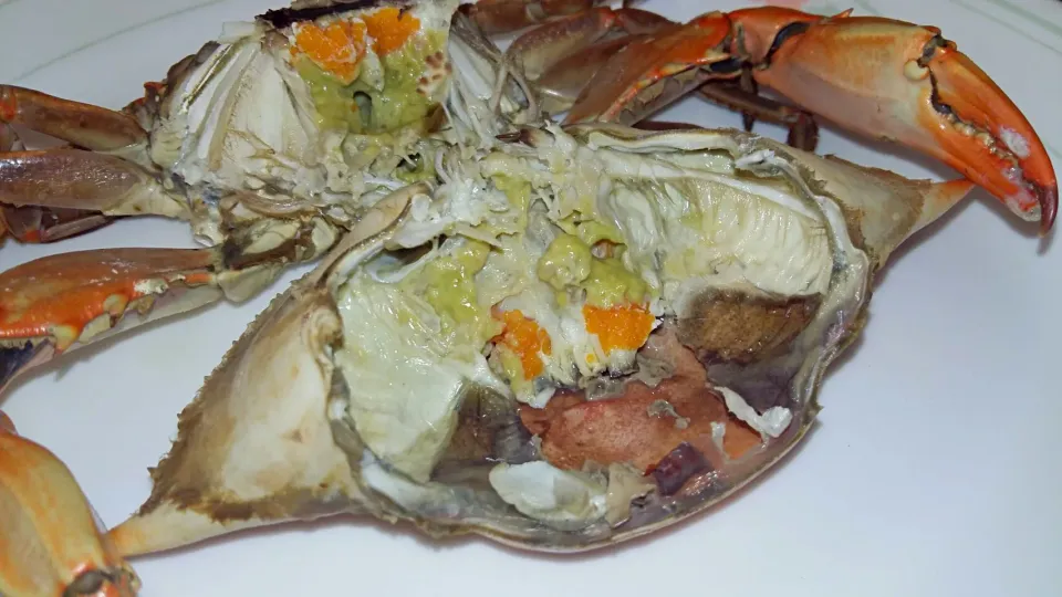 steamed blue claw crabs|steven z.y.さん