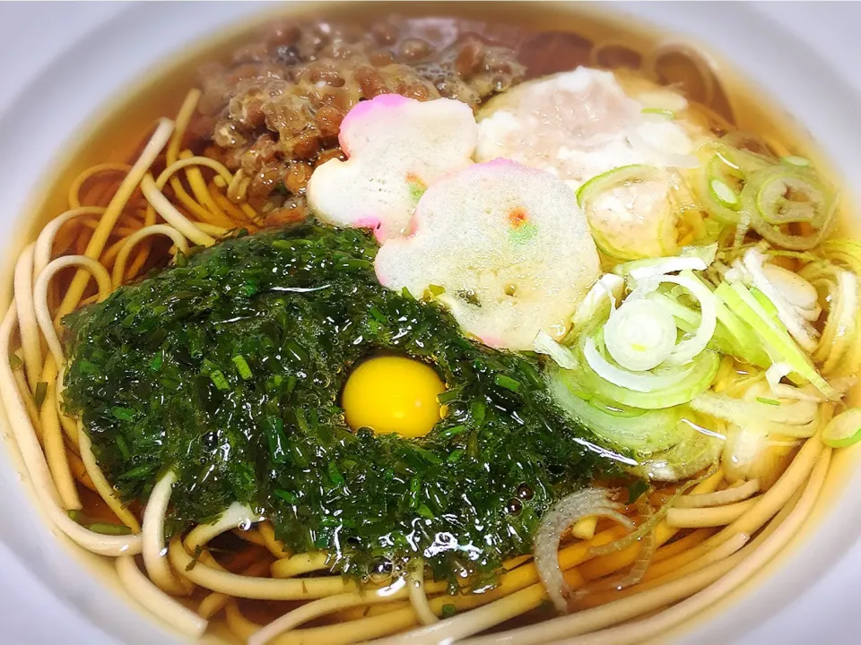 秋田名物『ぎばさ』入り・トリプルネバネバ蕎麦🍜

#ぎばさ#めっちゃ体に良い#ネバネバぱネェ#アカモク#あかもく|桃実さん