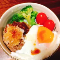 ＊和風ロコモコ丼＊ #和風ロコモコ丼  #ロコモコ丼  #おうちカフェ|＊ティンク＊さん