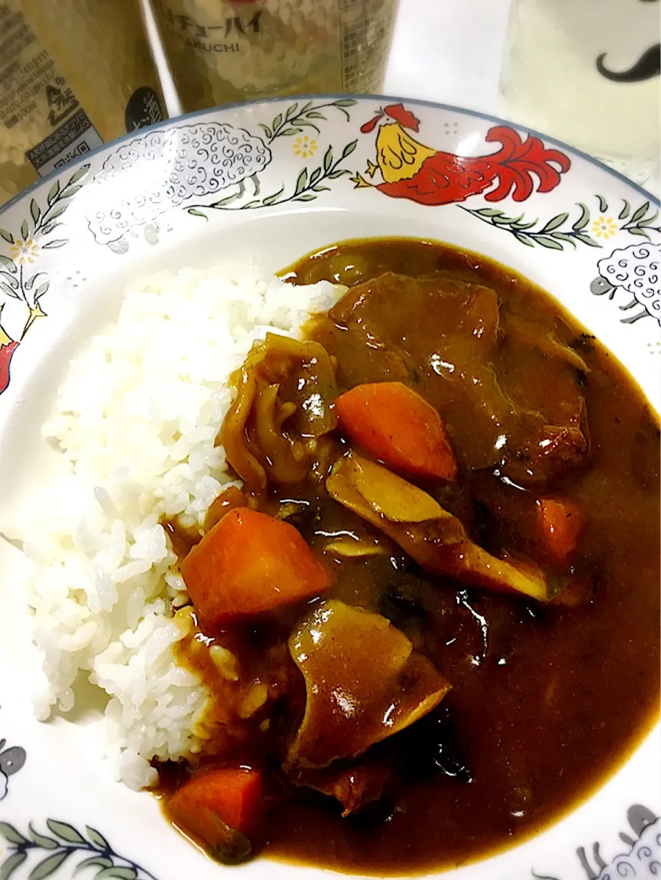 カレーライス   #焼酎ハイボール  #男の手料理  #酩酊親父|酩酊親父さん