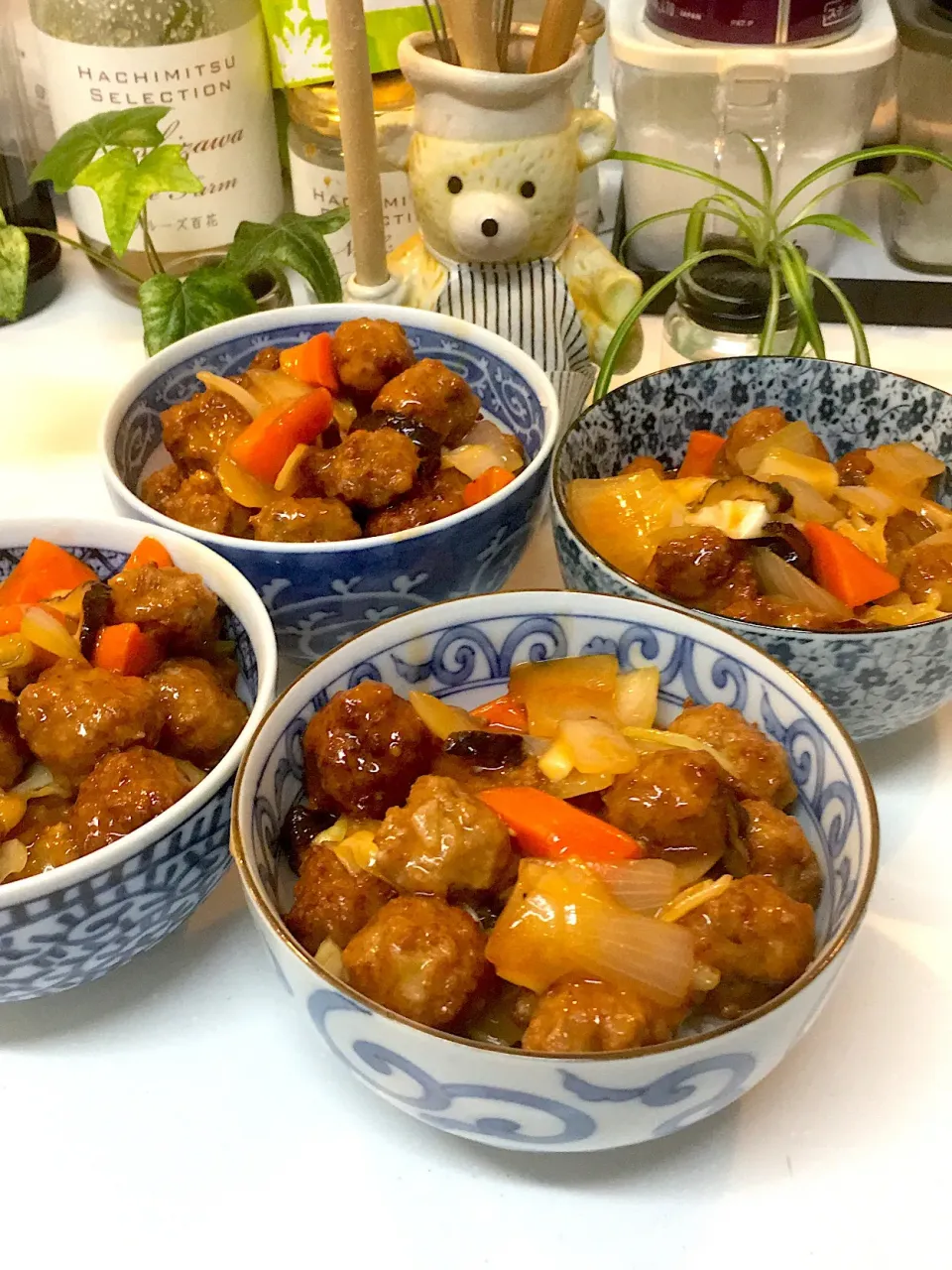 酢豚風🐷肉団子丼|けもさん