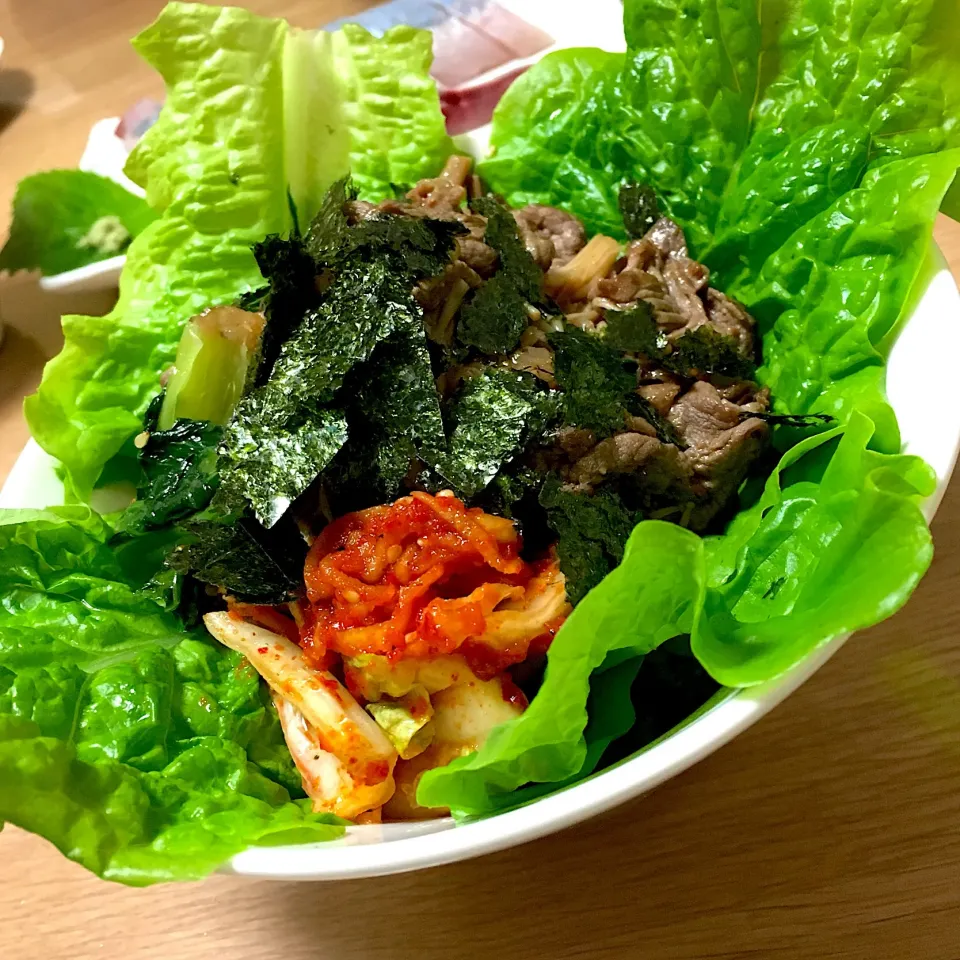 Snapdishの料理写真:野菜たっぷりビビンバ
#ビビンバ #韓国料理 #サンチュ|あきころさん