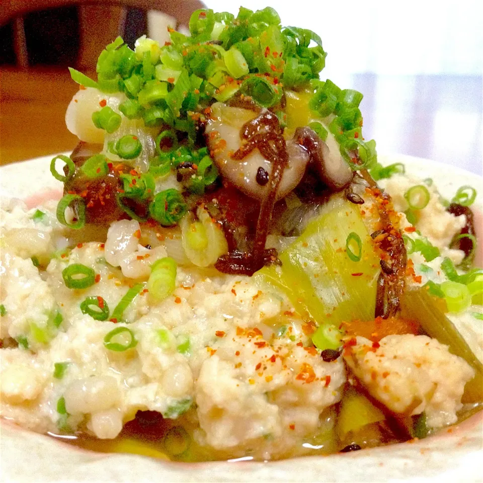 もち麦と豆腐入り肉団子のあっさり煮❤️ふわふわ〜プチプチ✨|まいりさん